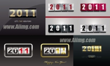 2011新年计时器矢量素材