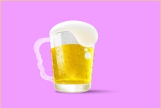 啤酒杯 AI矢量图图片