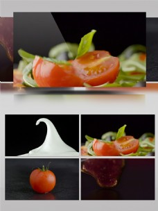 美食素材水果蔬菜制作美食视频素材