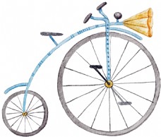 自行车简约装饰素材