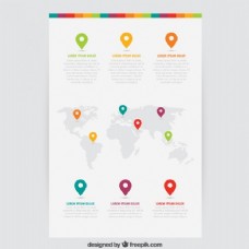 世界地图商业小册子