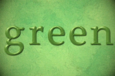 优雅的绿色字体
