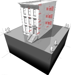 房地产背景建筑模型示意图图片