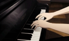 弹钢琴的手