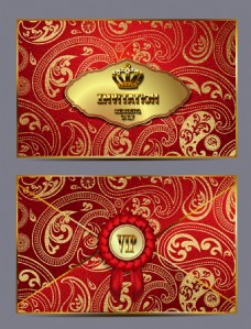 红色艺术时尚PVC卡