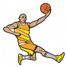 卡通篮球运动员png元素