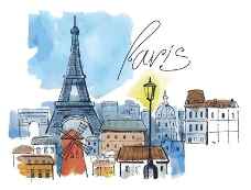 巴黎的水彩画