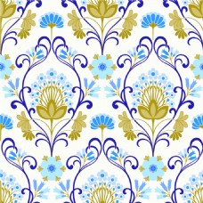 清新可爱蓝色花朵壁纸图案
