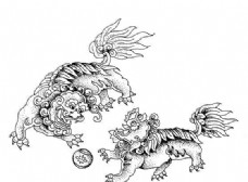 清代动物图案中国传统图案0066
