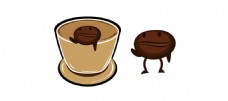 咖啡杯 咖啡豆设计