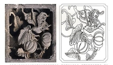 古代建筑雕刻纹饰草木花卉其他4