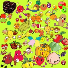 卡通菠萝水果图片