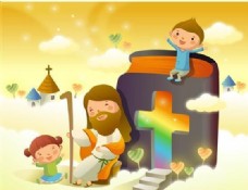 @世界韩国矢量素材耶稣矢量素材基督教卡通世界ai格式02