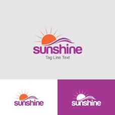 天空阳光logo模板