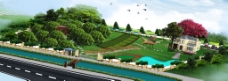 3D设计小农场设计3D高清PS园林景观设计素材