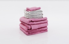 粉色色调毛巾模型