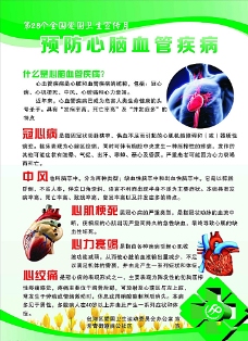 广告设计模板预防心脑血管疾病图片