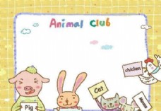 动漫动画英语学习动物漫画矢量EPS12