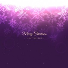 紫色的圣诞雪花背景