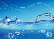 水珠素材海水背景图片