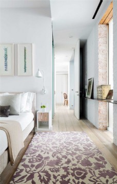 现代简约家装卧室装修地毯设计效果图