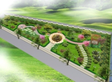 绿化景观小公园设计图片