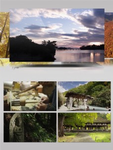 2K日本北部东北的秋天景色航拍延时摄影
