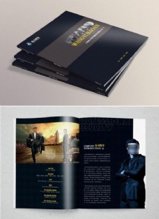 创意画册黑色大气企业宣传画册设计eps素材