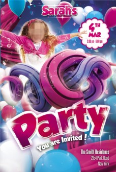 欢乐PartyParty聚会PSD海报
