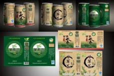 中国风设计罐装饮料包装饮料包装设计素材