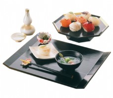 现代产品现代精致日式寿司料理美食产品实物