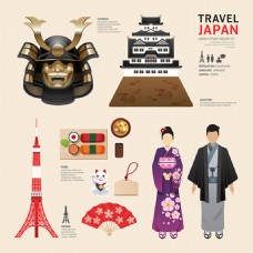 日本设计日本文化元素矢量设计