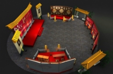 舞台三维模型设计图片