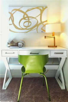 时尚椅子现代时尚卧室绿色椅子室内装修效果图