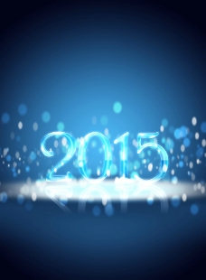 特色2015蓝色字体特效图片
