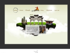 网页模板少林寺学校网站首页图片