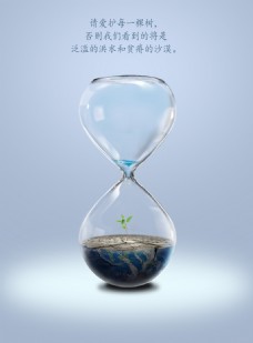 环保水源环保保护地球珍惜水资源公益海报psd