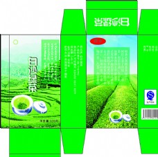 绿色叶子绿茶包装图片