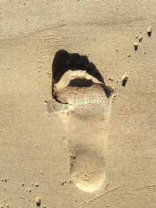 脚, 脚印, 沙, 打印, 赤脚, 侧影, 一步, 走, 人类, 人, 自然