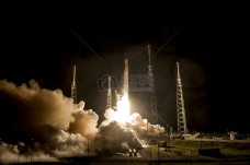 火箭发射, 夜, 倒计时, Spacex公司, 升空, 启动, 火焰, 推进