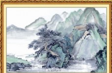 画中国风山水风景中堂画国画0028