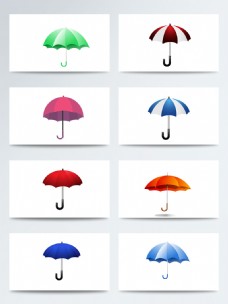 传统节气二十四节气雨水相关PNG元素卡通雨伞