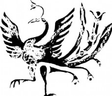凤凰凤纹图案鸟类装饰图案矢量素材CDR格式0075