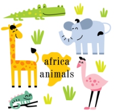 幼儿园的非洲动物图片