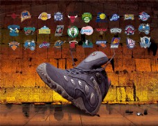 淘宝海报淘宝NBA运动鞋海报素材psd