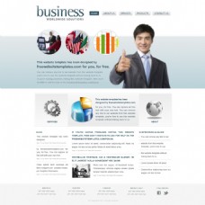 企业类商务类型网站设计模板PSD源文件