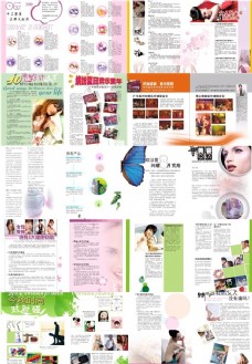 化妆品宣传册矢量素材