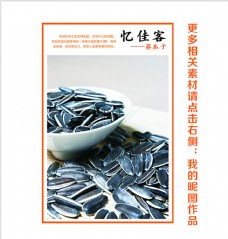 水墨中国风瓜子图片