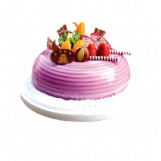 紫色水果蛋糕素材