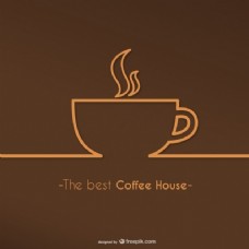 咖啡杯最佳咖啡屋标志